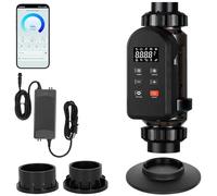 PtaTritious Système de Chloration d'eau Salée, Machine de Chlore au Sel de Piscine avec Contrôle APP Intelligent, Protection Alarmes à Six, Autonettoyage, Piscine Jusqu'à 60,000 Gallons,25g/h