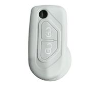PTATT Couvercle de boîtier Porte-clé en Caoutchouc de Silicone Ensemble de Capot de Protection Coque de clé à Distance pour citroën DS3 Pliable à 2 Boutons sans clé