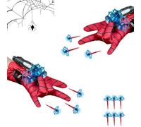 PTBWS Lot de 2 Gant de Lanceur, Launcher Gant de Cosplay en Plastique,Jouets de Poignet Lanceur de héros, Lanceur d'araignée Jouets éducatifs pour Enfants (A)