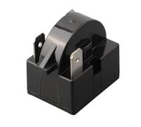 PTC Relais de démarrage et protection contre les surcharges pour compresseur de réfrigérateur 1/3/4 broches 12/15/22 Ohm Remplacement pour mini réfrigérateur refroidisseur AC unité (3 broches - 12 ohm