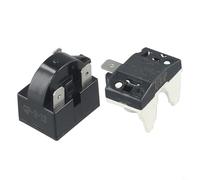 PTC Starter pour relais et protection contre les surcharges thermiques pour compresseurs de réfrigérateur, 2 broches, 12 ohms, compatible avec moteurs 1/6HP-1/2HP (125 W - 375 W) (3PIN-12OHM +1/3HP)