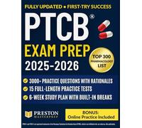 PTCB® Exam Prep: 3,000+ Questions, 15 Full-Length Tests, Proven Strategies & a 6-Week Study Plan for Pharmacy Technician Certification Success.