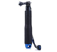 PTCM Portable Selfie Stick ordinateur de poche extensible télescopique monopode Selfie bâton en alliage d’aluminium pour GoPro Hero 2/3/3 + / 4 SJCAM SJ4000 Sports appareils photo appareil photo numérique Smartphone (Bleu)