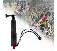 PTCM Portable Selfie Stick ordinateur de poche extensible télescopique monopode Selfie bâton en alliage d’aluminium pour GoPro Hero 2/3/3 + / 4 SJCAM SJ4000 Sports appareils photo appareil photo numérique Smartphone (rouge)