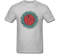 PTDDSWQ Men's Blind Melon Sun Logo T Shirt Grey Manches Courtes(Medium)
