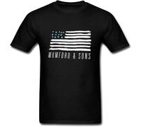 PTDDSWQ Men's Mumford Sons World Tour T Shirt Black Manches Courtes(Small)