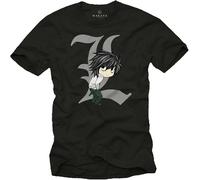 PTDDSWQ Mens T-Shirt DeathBlackanga Note Gift Men Black Manches Courtes(Medium)