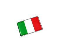 PTDecals 1 pc métal 3D Italie Drapeau Italien emblème Autocollant Autocollant Badge pour véhicule Voiture Avant Garde-Boue Pare-Chocs fenêtre latérale Coffre arrière hayon 77x50mm