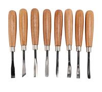 Ptdfjspt 8 PièCes SéRies Sculpture sur Bois Sculpture Ciseau Ensemble D'Outils Bricolage Art Artisanat Travail Du Bois Gouges Sculpturales Main Sculpture sur Bois Ciseau Outils