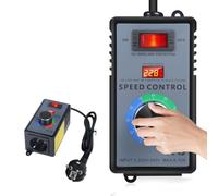 Ptdfjspt Régulateur de Vitesse 230 V, Convertisseur de Fréquence 230 V, Régulateur de Tension Moteur AC 220 V 10 A, Puissance la plus Élevée 4000 W, Prise UE