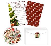 PTECDROTS Lot de 20 invitations de Noël avec enveloppes, flocon de neige, sapin de Noël, cartes d'invitation amusantes pour l'hiver, Noël, anniversaire, vacances, 17 x 12 cm