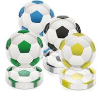 PTECDROTS Lot de 80 décorations de fête de football - Assiettes de 22,7 cm pour enfants, fans, sport, événements, jour de jeu et anniversaire