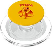 Ptera Cute Pterodactyle Cartoon Dinosaure - Drôle de Dinosaure Volant PopSockets PopGrip pour MagSafe