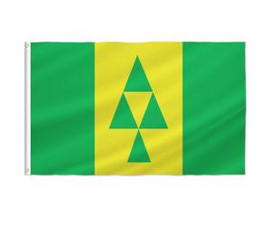 PTEROSAUR Drapeau de la ville du Prince Albert, drapeau en polyester de 0,9 | Avec œillets en laiton pour décoration intérieure et extérieure