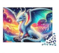 Ptérosaure Puzzle 1000 Pièces Carton Épais Adulte Dragon Cosmique Collectionneur Mémoire Stable Puzzle Premium Imprimerie HD 70x50cm/1000pcs