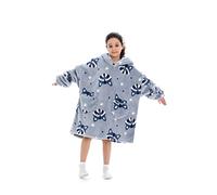 Pterygoid Couverture à Capuche Surdimensionnée Pour Enfants et Adolescents - Pour Filles et Garçons Avec Poche, Raton-Laveur, S/3XL