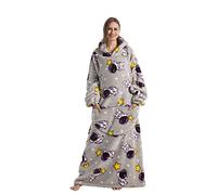 Pterygoid Extra Longue Sweat à Capuche Couverture,Couverture à Capuche surdimensionnée,Capuchon Sherpa Peluche à Manches TV Plaid Couvertures Adulte Femme Homme Unisexe