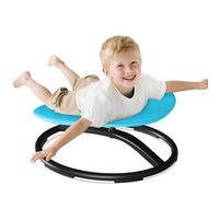 Pterying Chaise rotative sensorielle pour enfants autistes, autisme, jouets sensoriels pour enfants atteints d'autisme et de TDAH, entraînement assis et rotatif, forme arrondie azur