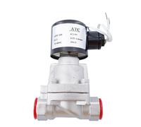 PTFE 2 Way SS304 High Temperature 180C Steam Electromagnetic Solenoid Valve G1/2" 12V DC Orifice 15mm Normal Close GSPZ-15(3/8",DC24V)