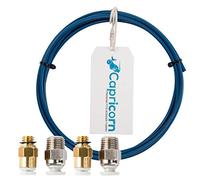 PTFE Capricorn XS Lubrifié Bowden 2 mètres + PC4M6 et PC4M10 x2 : Pour imprimante 3D FDM (filament de 1,75mm)