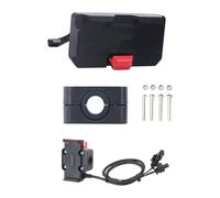 PTGZGFNPAM Support De Téléphone pour Moto pour B&enelli pour TRK702 pour TRK702X 2022-up Moto GPS Téléphone Support USB Chargeur Navigation Fixation(12mm - Base -Charger)