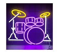 PTHEN Décor Mural Lumière Panneau Néon À Pour Saxophone Jazz, Lumières À Intensité Variable, Musique Live, Décoration Murale, Panneaux Artistiques, Décoration De Chambre(36x30cm)