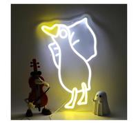 PTHEN Décor Mural Lumière Panneau Néon Canard À, Intensité Variable, Alimenté Par USB, Pour Chambre D'enfant, Chambre De Bébé, Boutique, Bar, Décoration Murale, 32.5cmx35.6cm