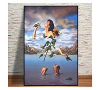 PTHEN Impression sur Toile Peinture Peintre d'art Mural Surréaliste Classique, Salvador Dali, Affiche sur Toile HD Imprimée, Décoration De Salon, Chambre À Coucher, Maison(Une,40x60cm)