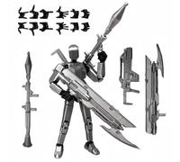 Pthjswj Ensemble de figurines d'action T13 - (assemblée) - Figurine d'action imprimée 3D Titan 13, factice mobile multi-articulée 13, figurine d'action robot, cadeaux d'anniversaire pour garçons et
