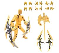 Pthjswj Ensemble de figurines d'action T13 - (assemblée) - Figurine d'action imprimée 3D Titan 13, factice mobile multi-articulée 13, figurine d'action robot, cadeaux d'anniversaire pour garçons et