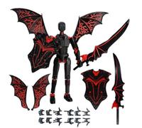 Pthjswj Ensemble de figurines d'action T13 - (assemblée) - Figurine d'action imprimée 3D Titan 13, factice mobile multi-articulée 13, figurine d'action robot, cadeaux d'anniversaire pour garçons et