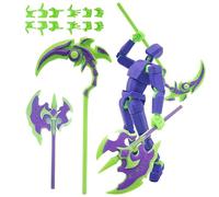 Pthjswj Ensemble de figurines d'action T13 - (assemblée) - Figurine d'action imprimée 3D Titan 13, factice mobile multi-articulée 13, figurine d'action robot, cadeaux d'anniversaire pour garçons et