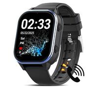 PTHTECHUS Montre Connectée Enfant GPS/4G WiFi/Bluetooth Chat et Arpels Video, Battery 900 MAH Smartwatch Enfant, SOS Podomètre Alarme Musique Caméra Mode école, À partir de 5 Ans, D-Noir