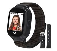 PTHTECHUS Montre intelligente 4G pour enfants avec carte SIM, téléphone pour enfants, traceur GPS, appel, chat vocal et vidéo, alarme, appareil photo, SOS