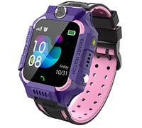 PTHTECHUS Montre Intelligente Enfants Téléphone, écran Tactile Fonction d'appel Smartwatch, Pédomètre Torche Caméra Réveil SOS Jeux éducatif Lecteur de Musique, Garçons Filles Étudiant Cadeau(Rose)