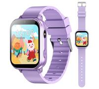 PTHTECHUS Montre Intelligente pour Enfant avec Appareil Photo, Lecteur MP3, pour Apprendre et Jouer, Cadeau pour Enfants de 3 à 12 Ans, Bleu