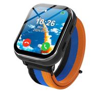 PTHTECHUS Montre Intelligente pour Enfants 4G, Montre téléphone avec Fonction d'appel, appels bidirectionnels, Appareil Photo, MP3, SOS, Carte d'apprentissage, Cadeau pour garçons Filles Noir