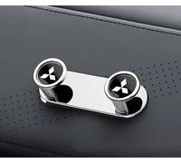 PTHUT 1pcs Crochet de rangement pour voiture, autocollant, pour clés Mitsubishi Shogun Space Star Triton,Silver