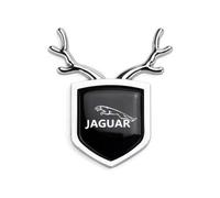 PTHUT Calcomanías metálicas 3D Con logotipo. Pegatinas autoadhesivas Para el maletero trasero Del coche, Para Jaguar C-X16 E-Pace F-Pace F-Type I-Pace .,Black