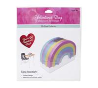 PTI Group Inc. PTI Group Boîte aux lettres de Saint-Valentin pour enfants pour échange en salle de classe - Multicolore arc-en-ciel