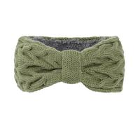 PTILSERY Bandeau tricoté doublé en polaire pour femme - Bandeau élastique avec nœuds - Confortable - Cache-oreilles pour l'hiver