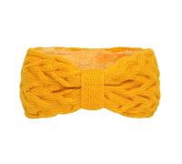 PTILSERY Bandeau tricoté doublé en polaire pour femme - Bandeau élastique avec nœuds - Confortable - Cache-oreilles pour l'hiver