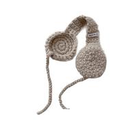 PTILSERY Cache-oreilles en tricot torsadé doux et extensible pour enfants