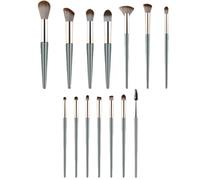 PTILSERY Lot de 14 pinceaux de maquillage multifonctionnels pour correcteur, fard à paupières, poudre
