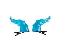PTILSERY Lot de 2 épingles à cheveux créatives en corne de diable pour femmes, adolescentes, style gothique, pince à cheveux pour Halloween, carnaval, fête