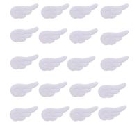 PTILSERY Lot de 20 appliques en forme d'ailes d'ange en peluche pour cheveux, bandeau, cadeau, vêtements, couture, loisirs créatifs