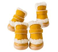 PTILSERY Lot de 4 paires de chaussures légères et coupe-vent antidérapantes pour chiens et chats