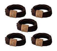 PTILSERY Lot de 5 chouchous élastiques simples pour cheveux en forme d'ours - Pour filles