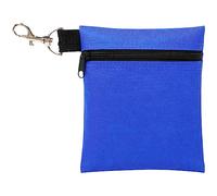 PTILSERY Pochette pour tees de golf avec mousqueton en nylon pour accessoires de golf, poche professionnelle à fermeture éclair pour balle de golf, sac banane facile à utiliser