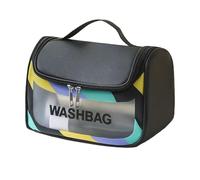PTILSERY Trousse de maquillage de voyage étanche, trousse de toilette en cuir PU, organiseurs de maquillage grande capacité